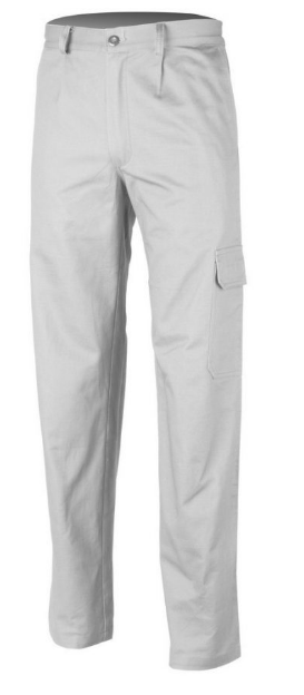 INDUSTRY WAIST TROUSERS, WHITE, 65%PES-35%COTTON, 245G_L (