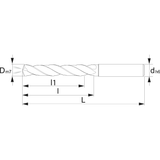 Burghie din carbura solida cu tija armata cu gauri KERFOLG HD 7XD - sefira.ro