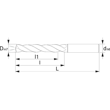 Burghie din carbura solida cu tija armata cu gauri KERFOLG HD 5XD - sefira.ro