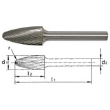 Freza Biax din carbura PFERD RBF - sefira.ro