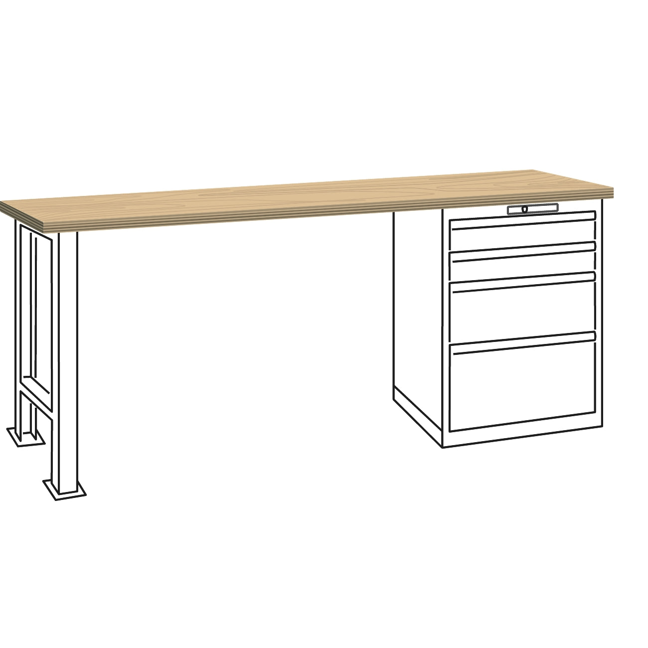 Workbenches with drawer 27x36 E LISTA 59.039-59.041-40.970-40.972