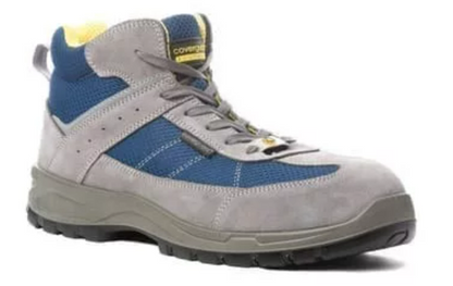 Safety boots with toe cap, LEAD ESD, S1P SRC ESD, size 36, gray - blue, COVERGUARD