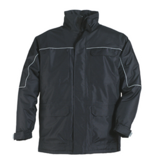 Winter jacket, RIPSTOP lined, size L, black, COVERGUARD