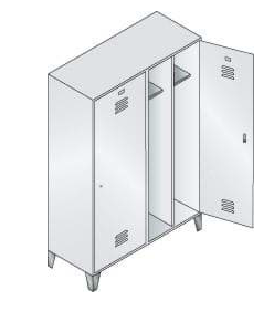 Locker room 7035/7035 1800x610x500mm