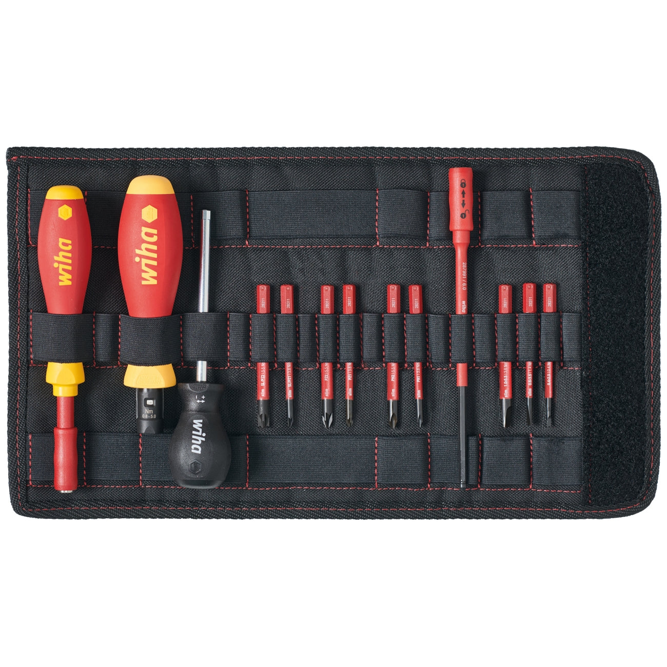 WIHA TORQUEVARIO-S ELECTRIC VDE torque screwdrivers in a set