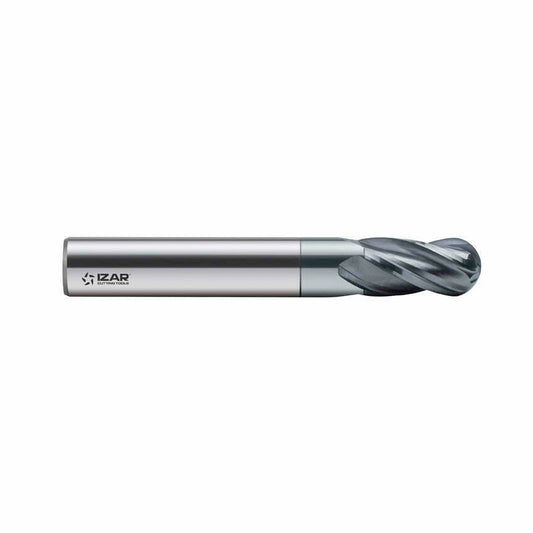 Carbide Ball End Mill 4Z Short