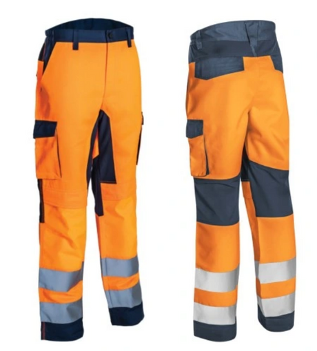 Pantaloni HIBANA Portocaliu HV Bleumarin mărimea 00L - sefira.ro