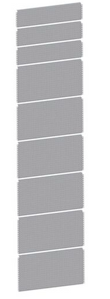 Perete post.CLIP L1000 h2000 mm perf. euro gr - sefira.ro