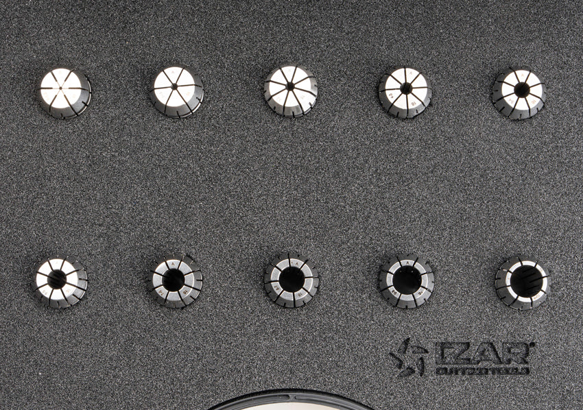 Bucsa elastica ER de precizie 10-MICRON DIN-6499B - 8391 - Set ER16 - 10 pcs. (1 - 2 - 3 - 4 - 5 - 6 - 7 - 8 - 9 - 10) IZAR