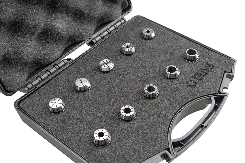 Bucsa elastica ER de precizie 10-MICRON DIN-6499B - 8391 - Set ER16 - 10 pcs. (1 - 2 - 3 - 4 - 5 - 6 - 7 - 8 - 9 - 10) IZAR