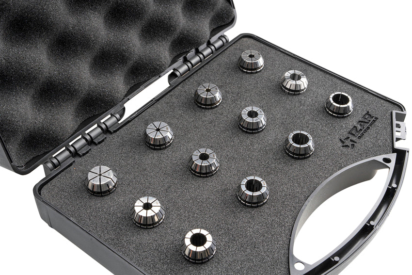 Bucsa elastica ER de precizie 10-MICRON DIN-6499B - 8391 - Set ER20 - 12 pcs. (2 - 3 - 4 - 5 - 6 - 7 - 8 - 9 - 10 - 11 - 12 - 13) IZAR