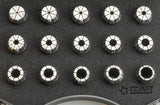 Bucsa elastica ER de precizie 10-MICRON DIN-6499B - 8391 - Set ER11 - 13 pcs. (1 - 1.5 - 2 - 2.5 - 3 - 3.5 - 4 - 4.5 - 5 - 5.5 - 6 - 6.5 - 7) IZAR