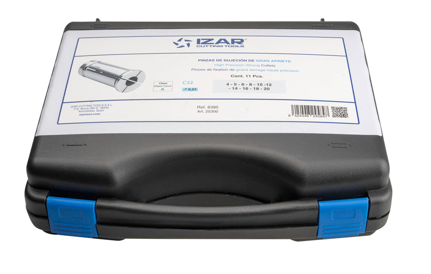 Bucsa C STRONG drept de precizie  - 8395 - Set C32 - 11 pcs. (4 - 5 - 6 - 8 - 10 - 12 - 14 - 16 - 18 - 20 - 25) IZAR