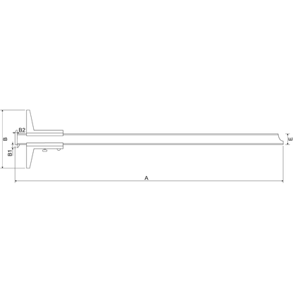 Subler de adancime glisant cu carlig dublu ALPA AB062