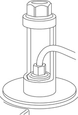 Set de completare pentru desfacut amortizoare, KL-0056-1100 B, 5 buc, GEDORE - sefira.ro