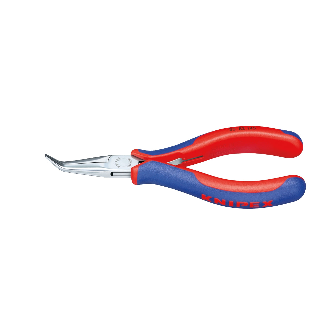 Cleste cu nasul indoit semirotund pentru mecanici KNIPEX 35 82 145