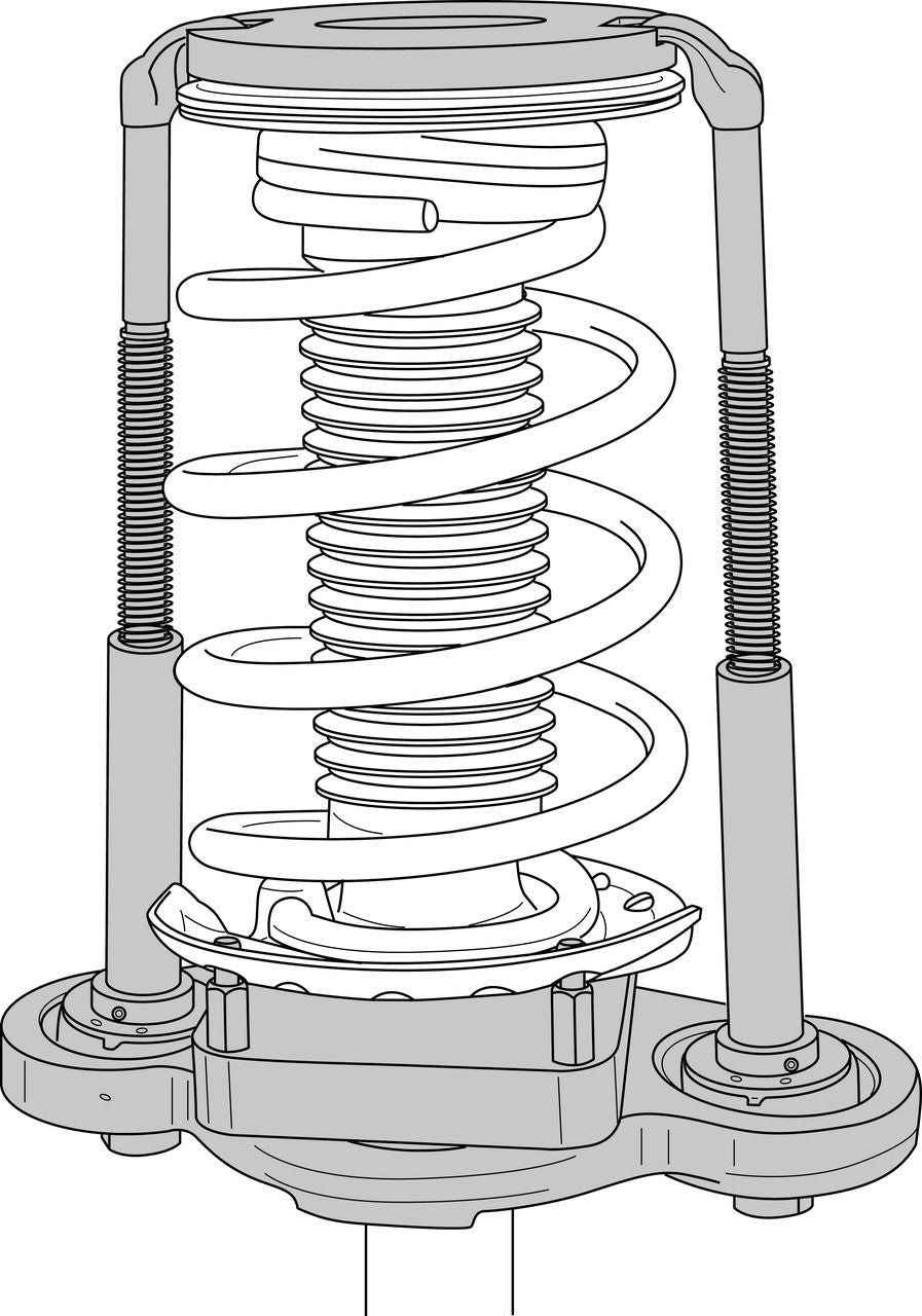Set de completare pentru Ford, mar. 5 + 8, pentru pretensionare arcuri, KL-0029-150 A, GEDORE - sefira.ro