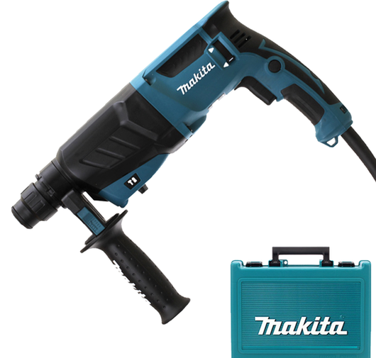 Ciocan rotopercutor SDS-plus 800W, 2.4J, cutie de plastic pentru transport, MAKITA