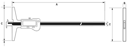 Digital sliding caliper IP67 with preset ALPA AA059