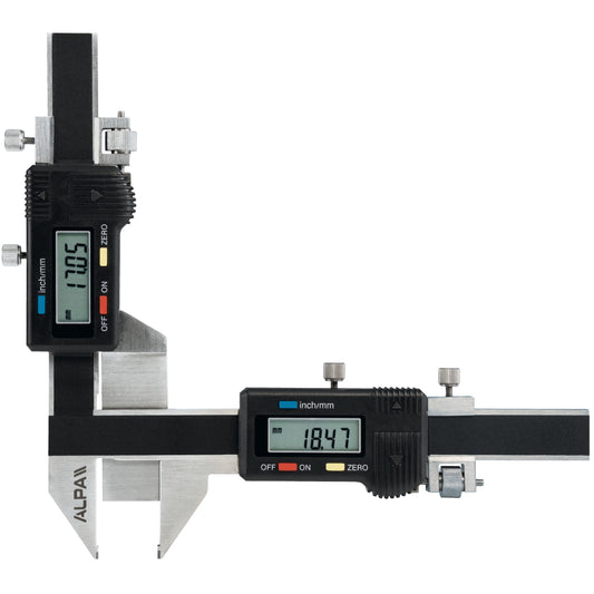 Digital sliding caliper with serrated teeth ALPA AA140