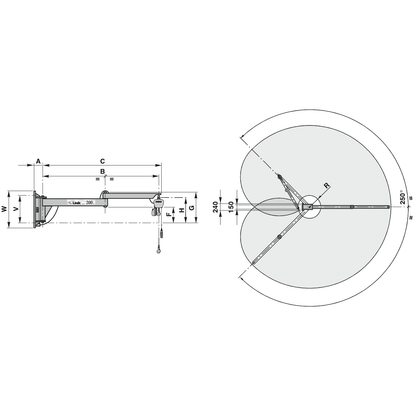 Wall-mounted articulated boom cranes B_HANDLING