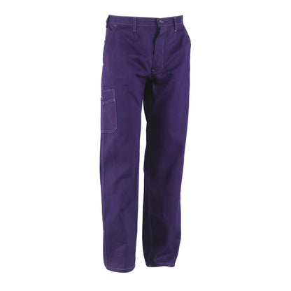 Blue workwear trousers made of sanforized massaua cotton