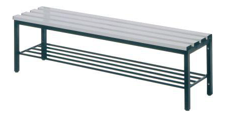 Bench L1000mm, without RAL7021 grill, with plastic slats.