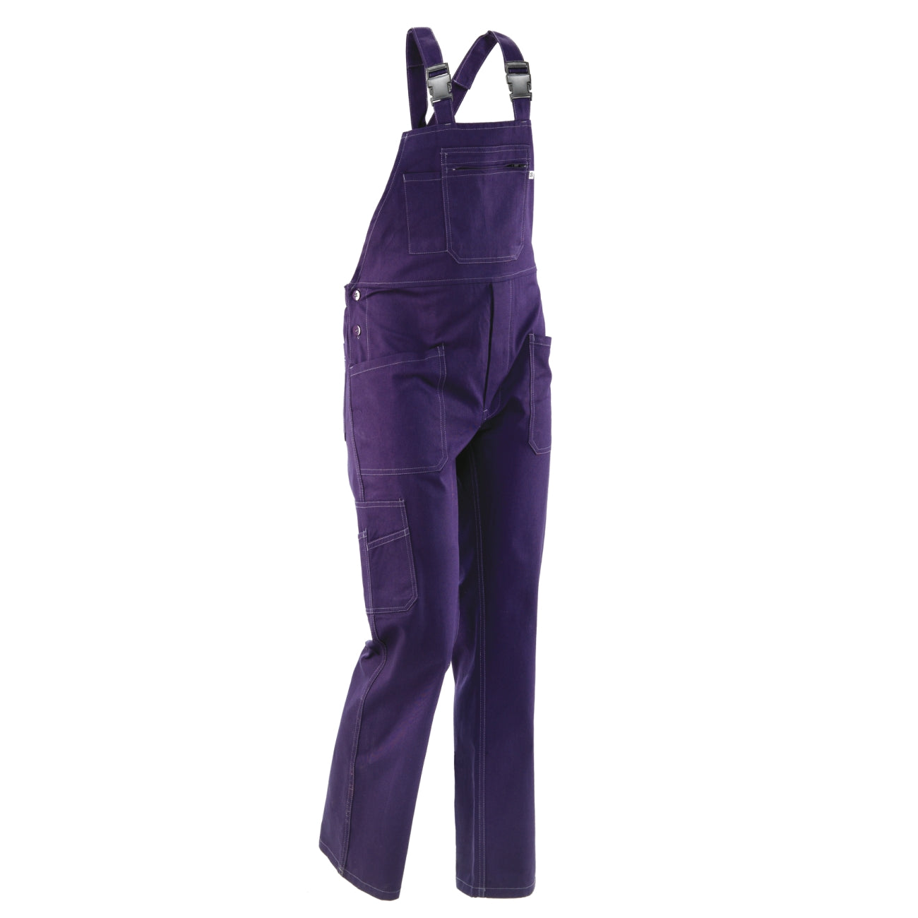 Blue workwear overalls made of sanforized cotton