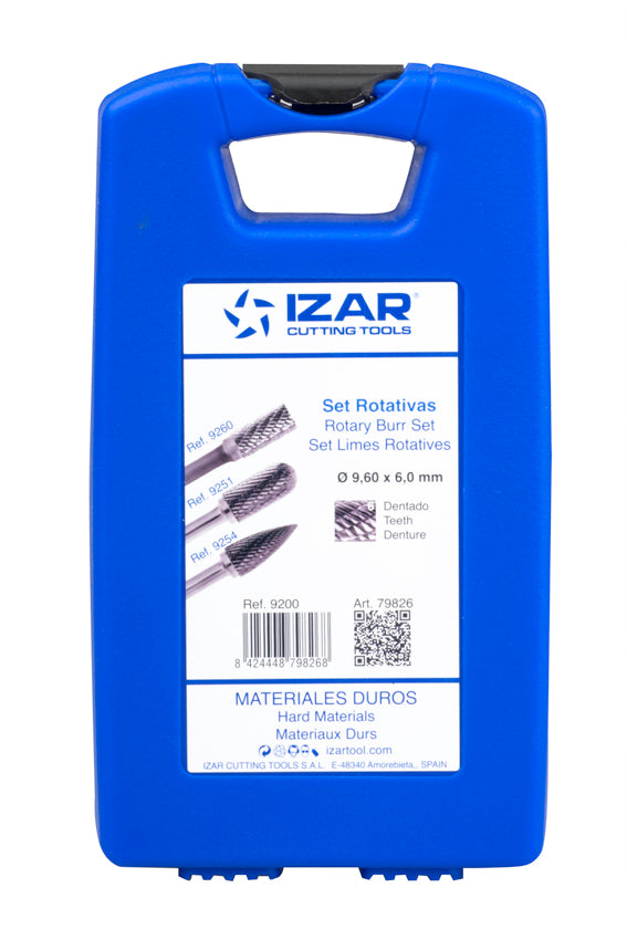 9200 - Set 3 PCS. 9.6x6 mm TEETH 6 (Ref. 9260-51-54) IZAR