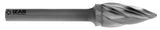 Freza Biax carbura tip G TREE - 9254 - 08.00X06.00 mm DENT.1 IZAR