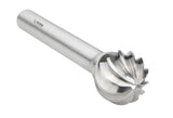 Freza Biax carbura tip D BALL - 9258 - 09.60X06.00 mm DENTADO INOX IZAR