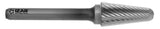 Freza Biax carbura tip L BALL-NOSED-CONE - 9267 - 12.70X06.00 mm. DENT.6 - ALTIN IZAR