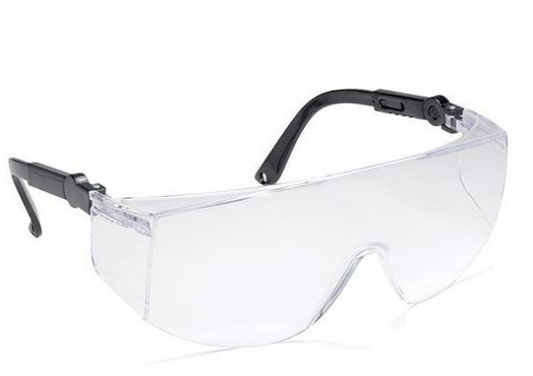 ANTI-SCRATCH PROTECTIVE GLASSES WITH CLEAR EPS LENSES