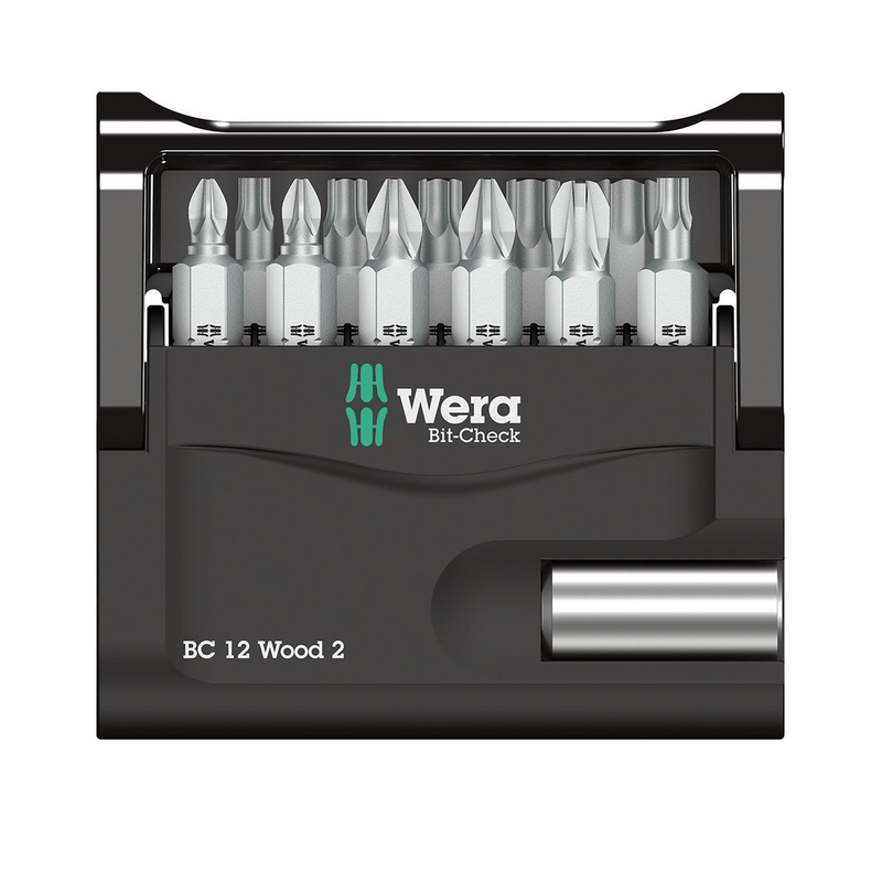 WERA Set Biti 1/4" 12 buc BC Lemn 2 - sefira.ro