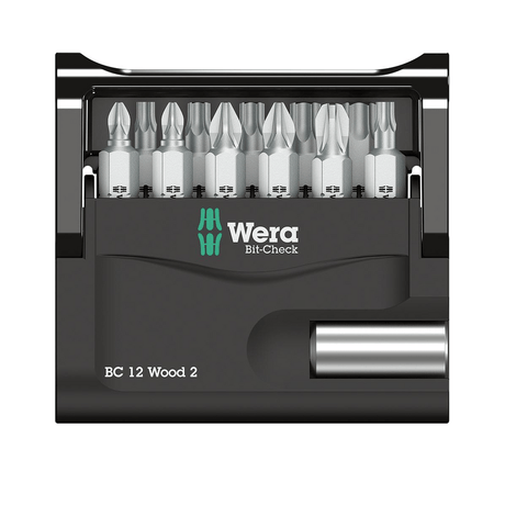 WERA Set Biti 1/4" 12 buc BC Lemn 2 - sefira.ro
