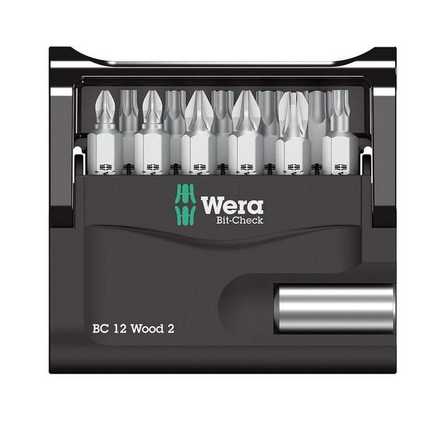 WERA Set Biti 1/4" 12 buc BC Lemn 2 - sefira.ro