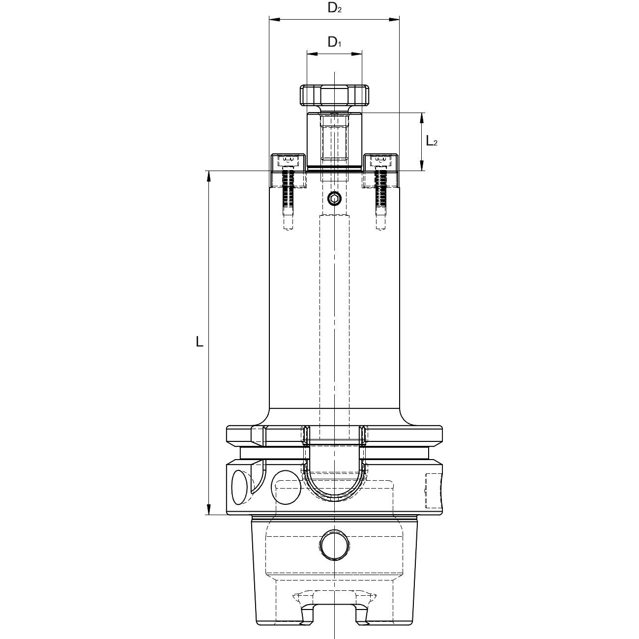 Fixed drive milling tool holder DIN 69893 HSK A SCHÜSSLER