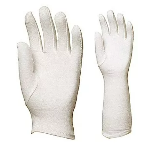 MĂNUȘI DIN BUMBAC CUSUTE BOY, ALB, 40CM LUNGIM, marimea 10 - sefira.ro