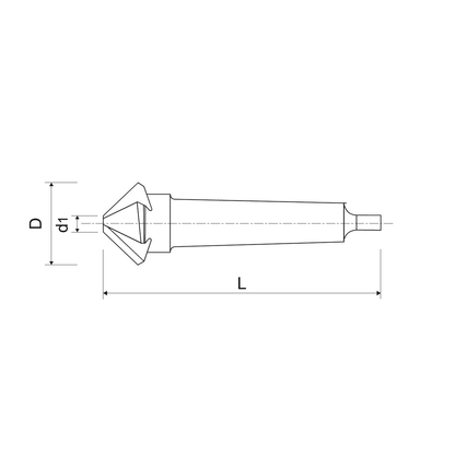 Weaver in HSS 90° with conical shaft WRK Z3