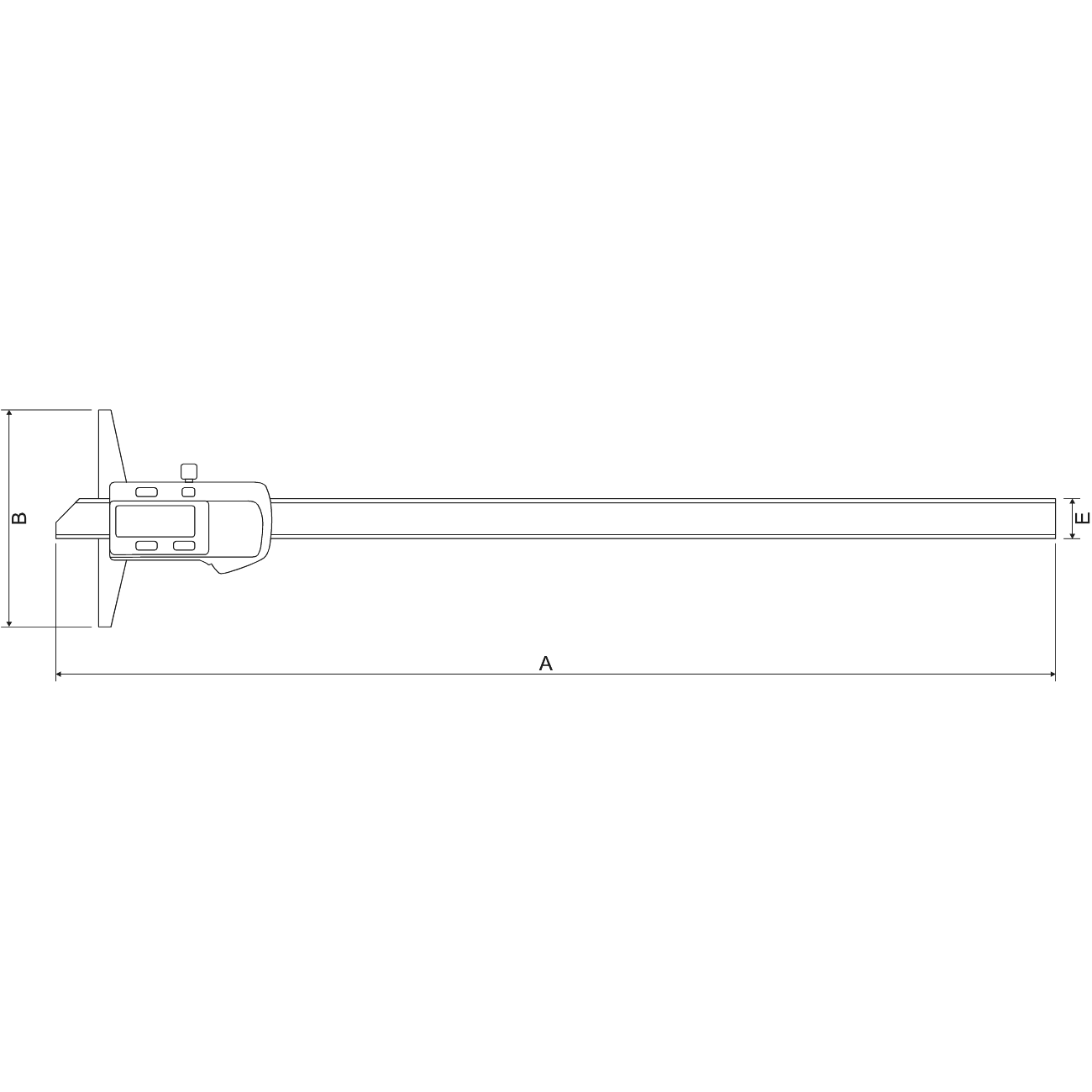 Subler de adancime digital IP54 ALPA AA101