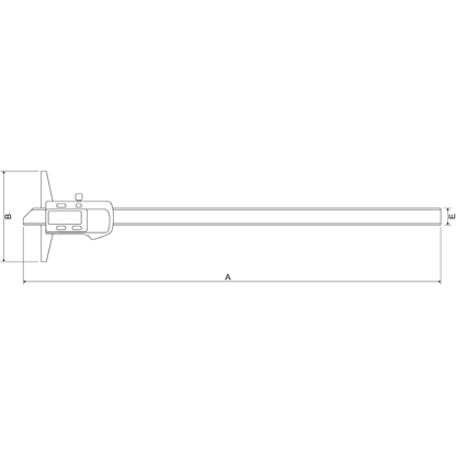 Subler de adancime digital IP54 ALPA AA101