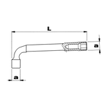 Chei tubulare offset cu doua capete Heavy Duty WODEX WX1860 - sefira.ro