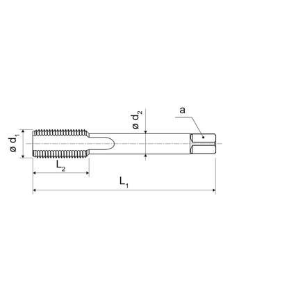 KERFOLG BPS hand tap for blind and through holes Set of 2 pieces