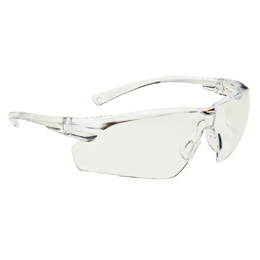 Anti-scratch transparent frame safety glasses