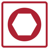 Set tubulare bit 1/2", pentru suruburi cu interior 6 canturi, 5 - 19 mm, 10 piese, R62558110, GEDORE RED - sefira.ro