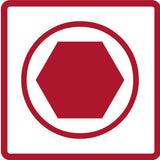 Set tubulare bit 1/2", pentru suruburi cu interior 6 canturi, 5 - 19 mm, 10 piese, R62558110, GEDORE RED - sefira.ro