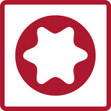 Set tubulare bit 1/2", pentru suruburi cu interior 6 canturi, 5 - 19 mm, 10 piese, R62558110, GEDORE RED - sefira.ro