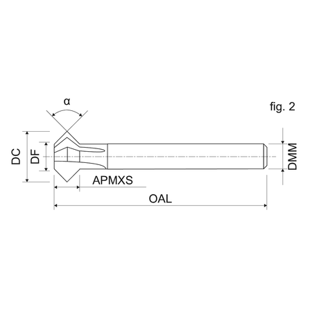 Freze de sanfrenat din carbura solida KSM N KERFOLG - sefira.ro