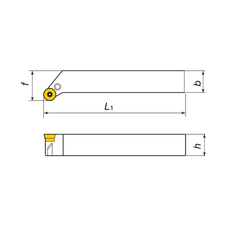 Portscula pentru Placute pozitive KERFOLG TURN form R - PRGCR/L - sefira.ro