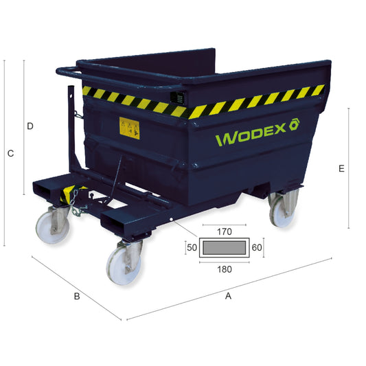 Suport de resturi autobasculante WODEX WX9900